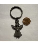 Pewter Angel with Heart Keychain Vintage Religious Spiritual - €5,98 EUR