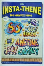 2012 Beistle 1980s Party Decoration Totally 80s Sayings Graffiti Props Wall Art - £10.27 GBP