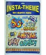 2012 Beistle 1980s Party Decoration Totally 80s Sayings Graffiti Props W... - £10.38 GBP