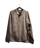 Browning Quarter Zip Fleece Pullover Outdoor Hunting Sweater Heathered G... - $31.75