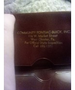 Community Pontiac Registration and License holder vintage guc - $177.25 MXN