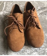 Breckelle’s Sandy-31 Basic Classic Lace Up Flat Oxford Shoe Brown Size8 - $285.02 MXN