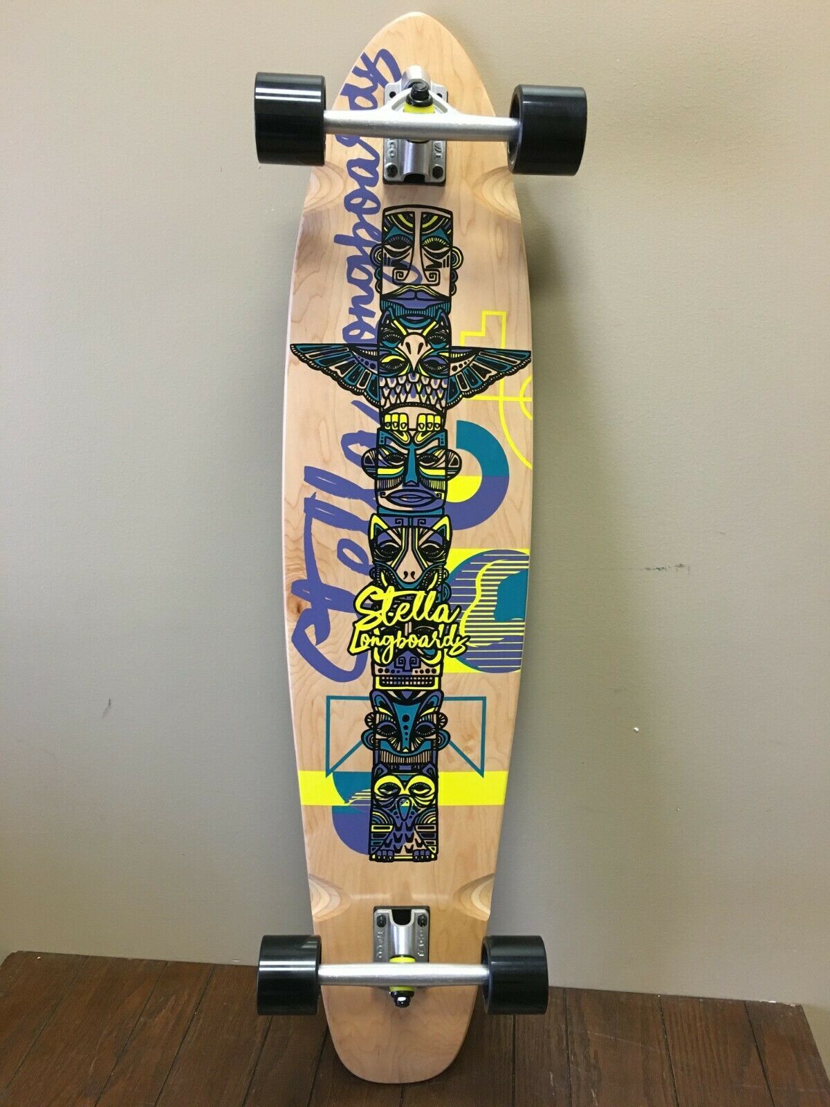 Primary image for New San Diego Speed Stella 42" Kicktail Tropical Emblem Longboard Skateboard