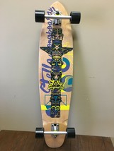 New San Diego Speed Stella 42&quot; Kicktail Tropical Emblem Longboard Skateb... - $141.55