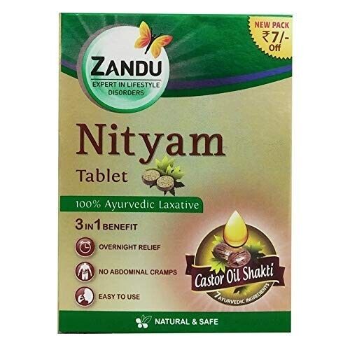 Zandu Nityam Tablets for gas acidity digestion 5x10= 50 Tablets, Free Shipping
