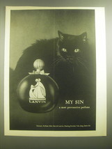 1962 Lanvin My Sin Perfume Ad - My sin a most provocative perfume - £13.89 GBP