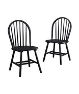 2 Wood Outdoor Dining Garden Patio chairs Indoor Chair Seat Furniture Decor - $2,117.99 MXN+