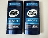 (2) Right Guard Sport Cool Deodorant Antiperspirant 48 Hr 2.6 oz - £20.54 GBP