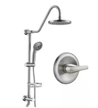 5 Spray Dual Fixed &amp; Handheld Shower Head Wall Mounted Shower System 2.5 GPM - £210.48 GBP