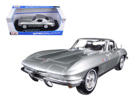 1965 Chevrolet Corvette Silver &quot;Special Edition&quot; 1/18 Diecast Model Car by Maist - £40.28 GBP
