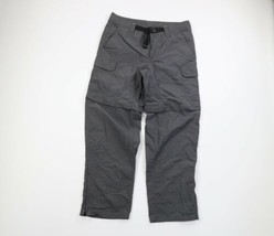 Eddie Bauer Mens 34x32 Belted Nylon Convertible Hiking Pants Cargo Short... - $48.46