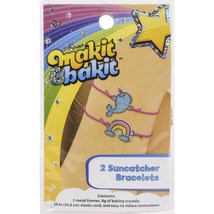 DIY Makit &amp; Bakit Rainbow Narwhal Suncatcher Bracelets Kit Kids - £7.92 GBP