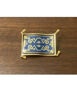 Disney Aladdin’s Magic Flying Carpet Brooch Pin Gold &amp; Blue Enamel 1992 ... - £11.03 GBP