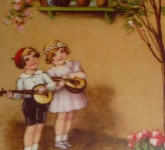 U/S Hannes Petersen Children Playing Instruments Vintage Greeting  Postcard - £11.05 GBP