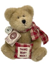 Boyd&#39;s Bears MERCI BEARCOO #903001 2001 Plush 8” Bear Thank You Beary Much! - £8.30 GBP