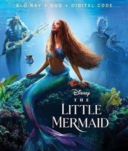 The Little Mermaid with Slipcover (Blu-ray + DVD, 2023) - £15.76 GBP