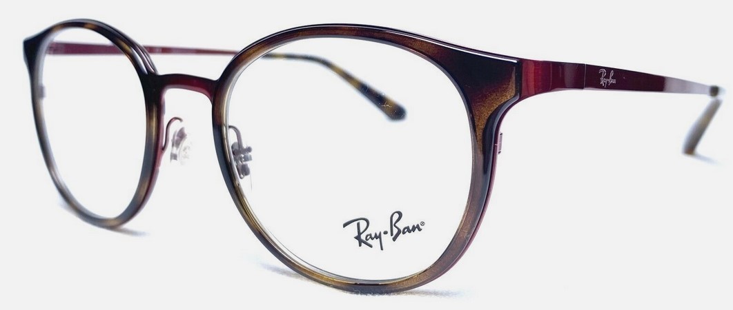 RayBan 6372 2922 Havana Bordeaux Eyeglasses 50mm - $75.05