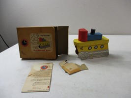 Vintage Play-Pen-Rail Boat A&#39;Right Time Toy Childhood Interests Roselle Park NJ - £11.62 GBP