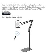 Floor Stand Kindle Holder with Remote Page Turner for Reading in Bed, BL... - $812.05 MXN