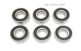 6 Bearings Compatible With AYP 110485X John Deere GX20818 MTD 741-0600 941-0600 - £16.65 GBP