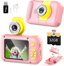Kid Camera,Camera for Kid,2.4&quot; IPS Screen Digital Camera,180°Flip Len (Pink) - £20.84 GBP