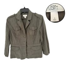 Ann Taylor Women’s Size 6 Gray Blazer Long Sleeve Jacket Casual Office Wear - €21,21 EUR