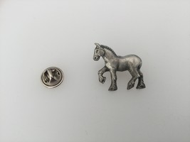 Shire Horse Pewter Lapel Pin Badge Handmade In UK - £5.99 GBP