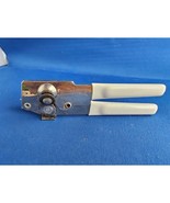 Vintage Swing-A-Way #8 Can Opener Bottle White Grips Manual 6-1/2” USA Away - $12.86