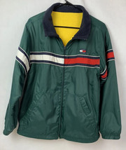 Vintage Tommy Hilfiger Jacket Flag Green Women’s XL Men’s Medium 90s Sai... - £47.81 GBP