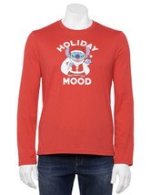 Men&#39;s Family Fun Santa Stitch Christmas Holiday Mood Graphic T-Shirt Sz XL NWT - £15.91 GBP