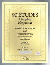 90 Etudes Complete Kopprasch A Practical School for Transposition - £13.65 GBP