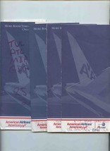 4 American Airlines Ticket Jackets &amp; Contents 2002 - £21.81 GBP