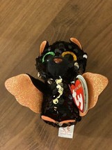 TY Halloween Flippables OMEN Bat Beanie Boos Sequins Plush - $6.15 CAD