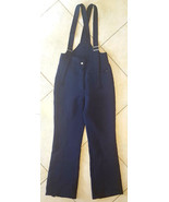 Vtg EUROPA Womens Ski Snow Bib Blue-Size 12-Dry Clean-RN 55370- 29x29&quot; - $637.88 MXN