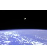 Astronaut Floating in Space Orbit Spacewalk Earth Photo Poster Art Print - $26.99+