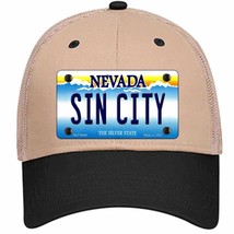 Sin City Nevada Novelty Khaki Mesh License Plate Hat - £22.67 GBP
