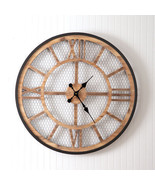 Farmhouse Chicken Wire Wall Clock - 28.5 inch - $253.02 CAD