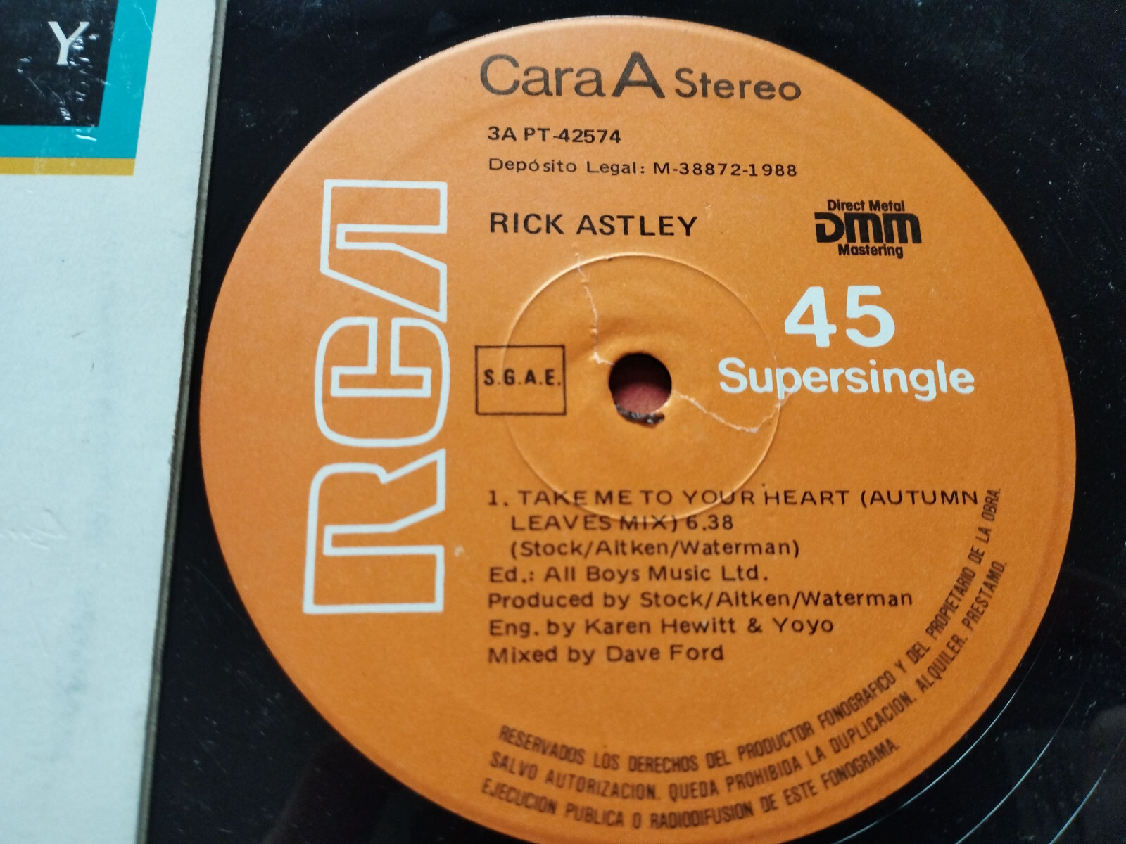 Rick Astley Take Me To Your Heart 1988 Rca - Maxi LP vinile 12 " VG/G+ Am Item image 6
