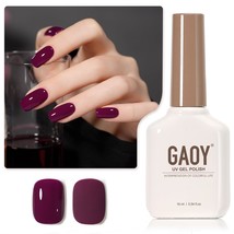 GAOY Jelly Purple Gel Nail Polish, 16ml Soak Off Gel Polish, - £9.26 GBP