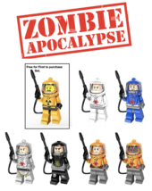 Hazmat suits Zombie apocalypse custom minifigure building blocks 6pc set - $39.99