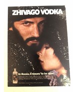 Zhivago Vodka Vintage Print Ad pa9 - $8.90