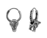 G punk rock hoop earrings stainless steel skull earring for men women hip hop wolf thumb155 crop
