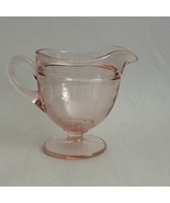 Vintage Pink Depresssion Glass Footed Creamer Pitcher Retro - $20.75