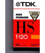 VHS - TDK T-120 HS  VHS Tape - $8.09 CAD