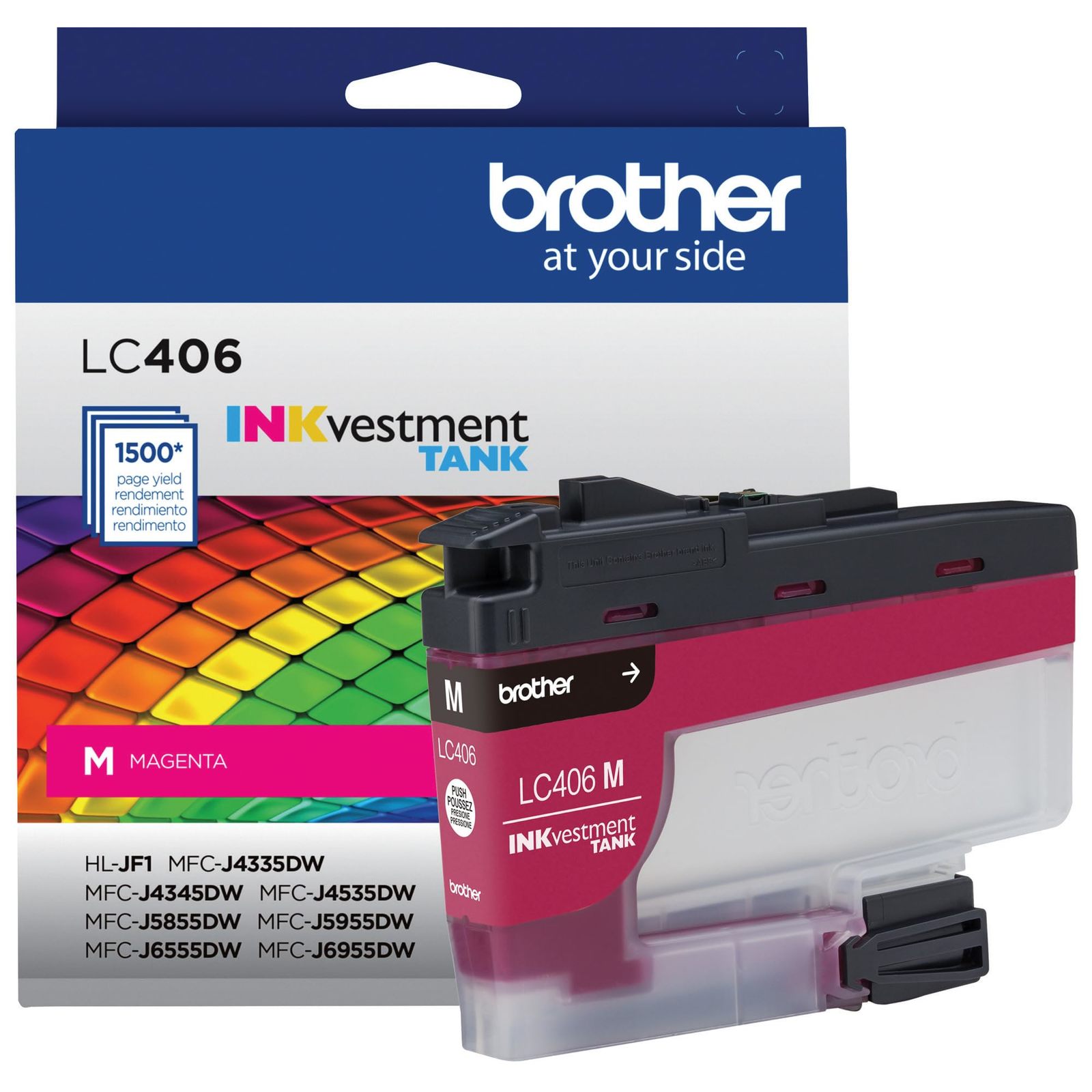 Brother Genuine LC406M Standard Yield Magenta INKvestment Tank Ink Cartr... - $39.88