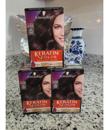 Lot of 3 Schwarzkopf Keratin Permanent Hair Color 4.68 Dark Auburn - $74.45 CAD