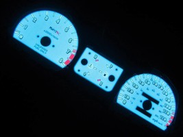 Fits 88-91 Honda Civic 5 Speed Manual w Tach White Face Indiglo Glow Gauges - £31.57 GBP