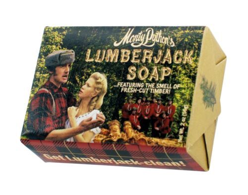 Primary image for Monty Python's Flying Circus Lumberjack Toilet Soap Bar Feel Mountie Fresh NEW
