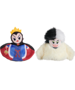 BarkBox Disney Villains Set Cruella &amp; Snow White Evil Queen Plush Dog To... - £30.64 GBP