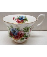 ROYAL ALBERT SUMMERTIME SERIES FOOTED CUP BONE CHINA FROM ENGLAND - NICE! - $14.48